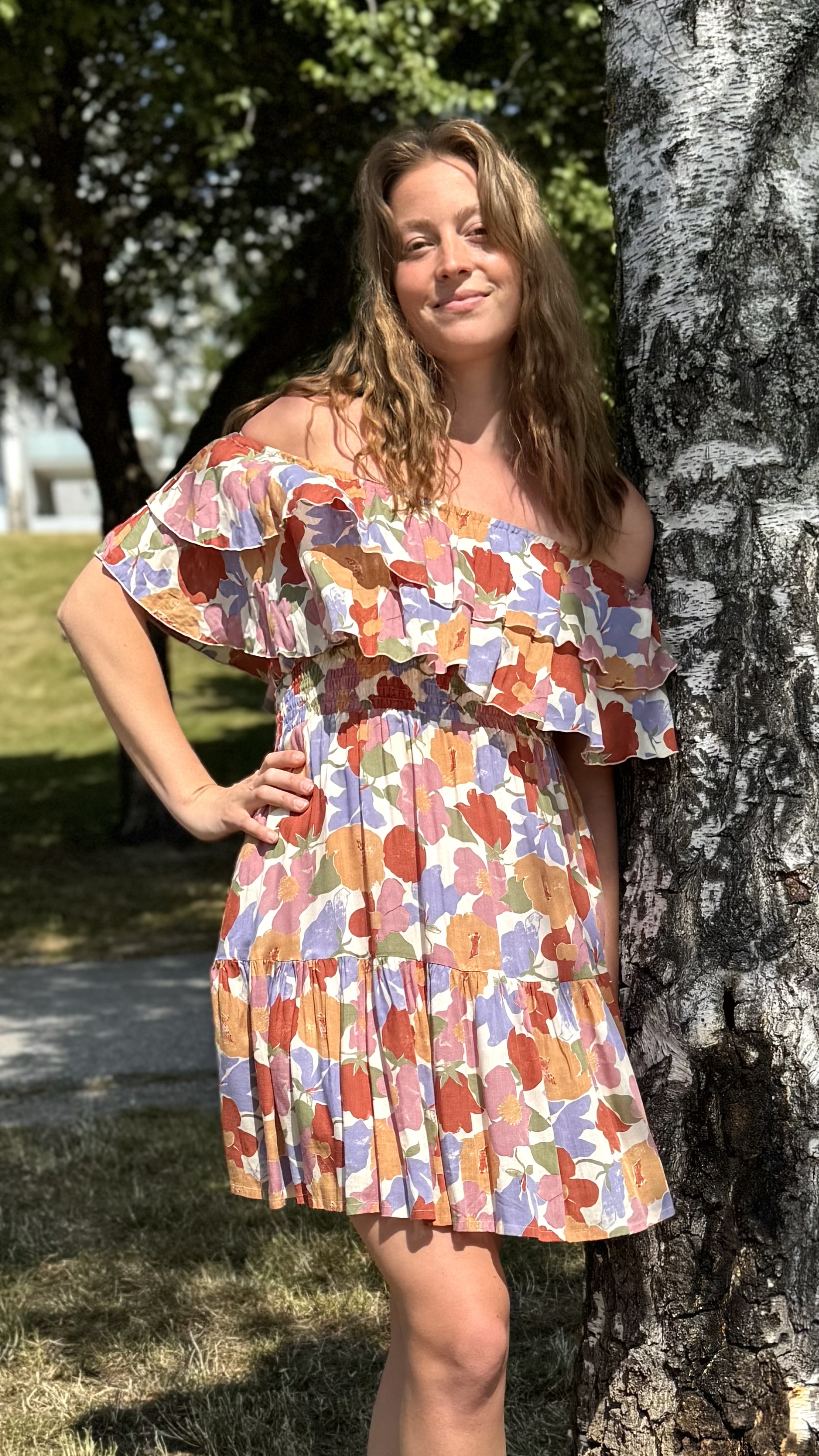 Bamboo dress short - multi