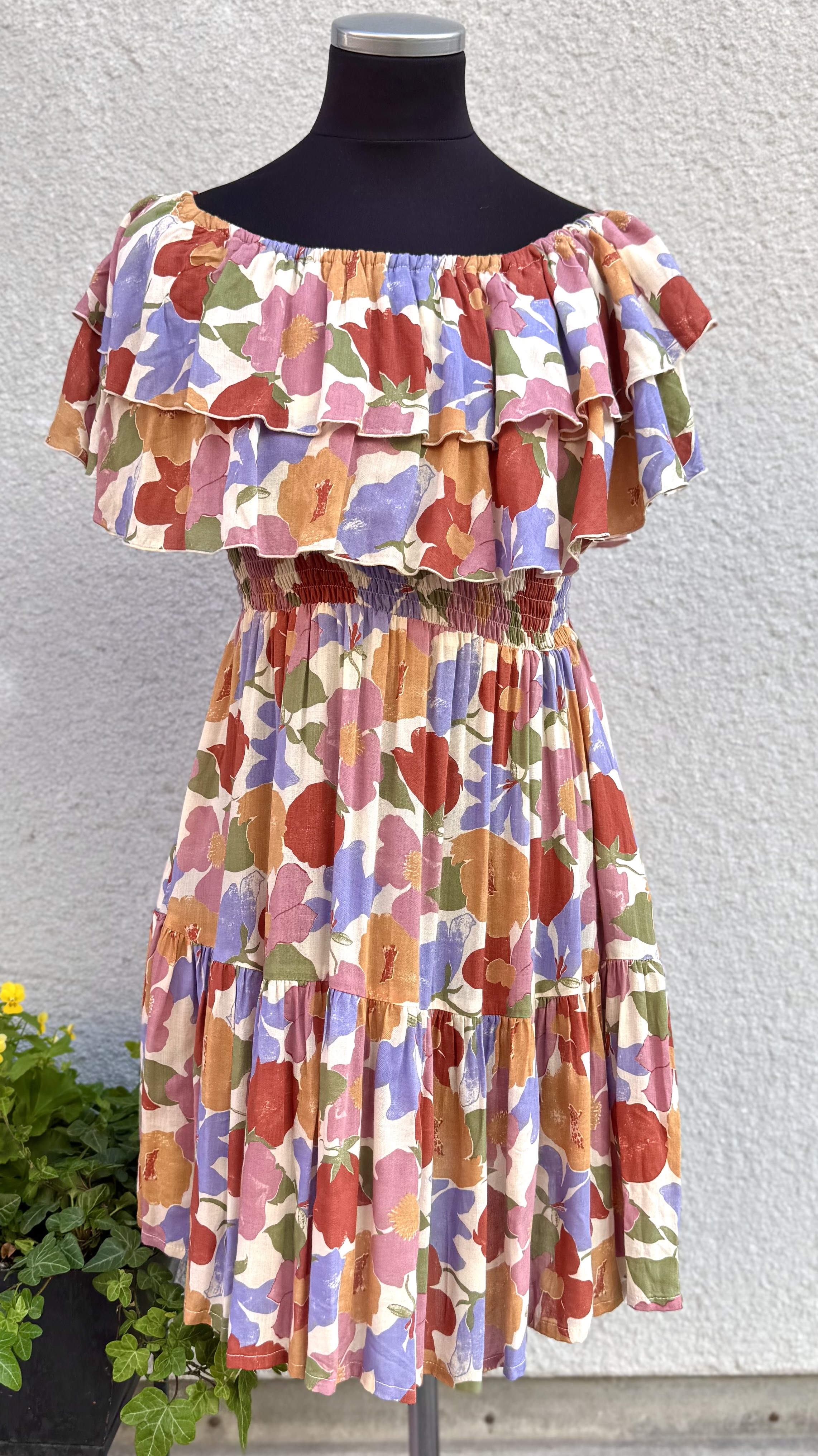 Bamboo dress short - multi - 3