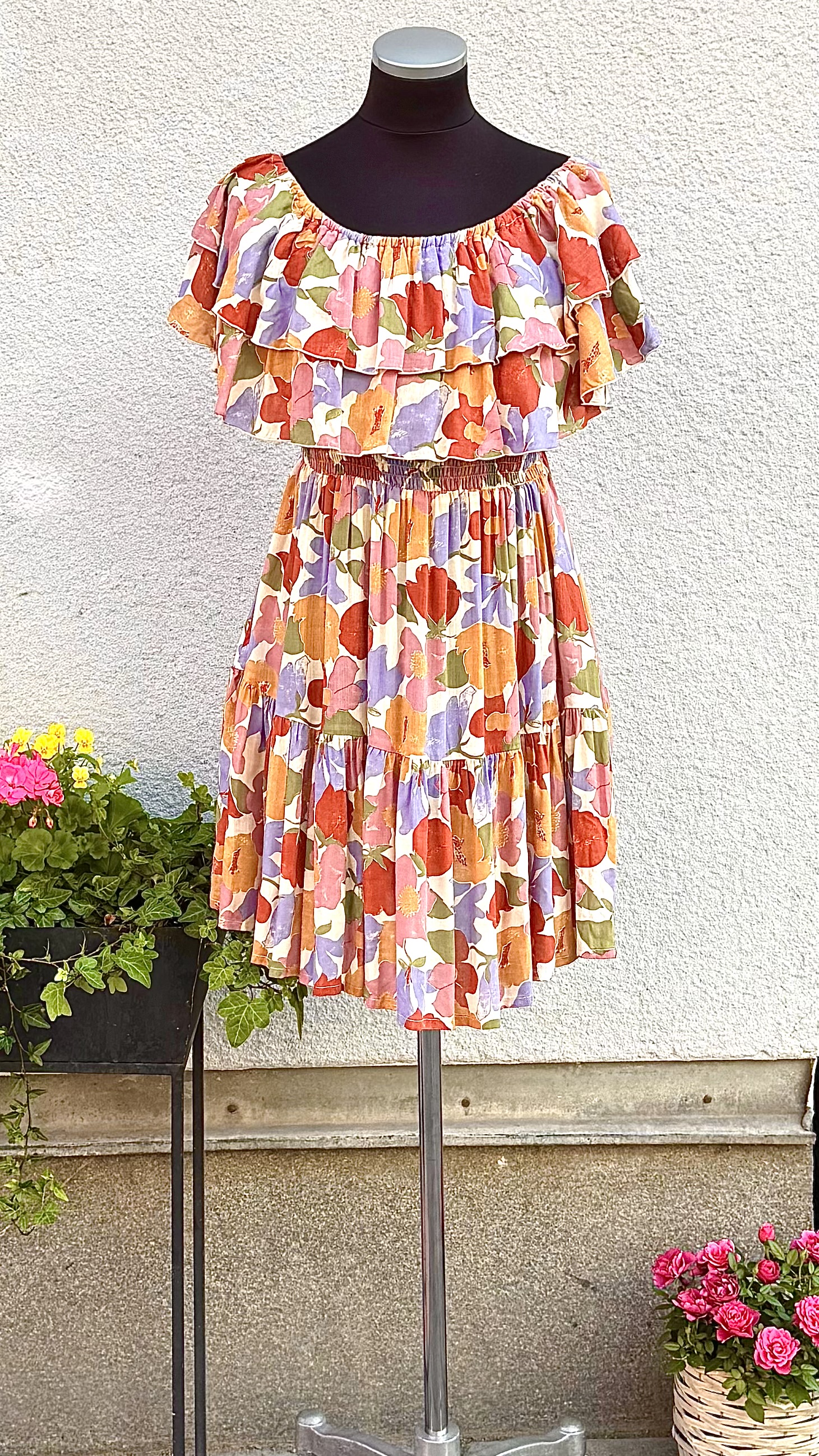 Bamboo dress short - multi - 4