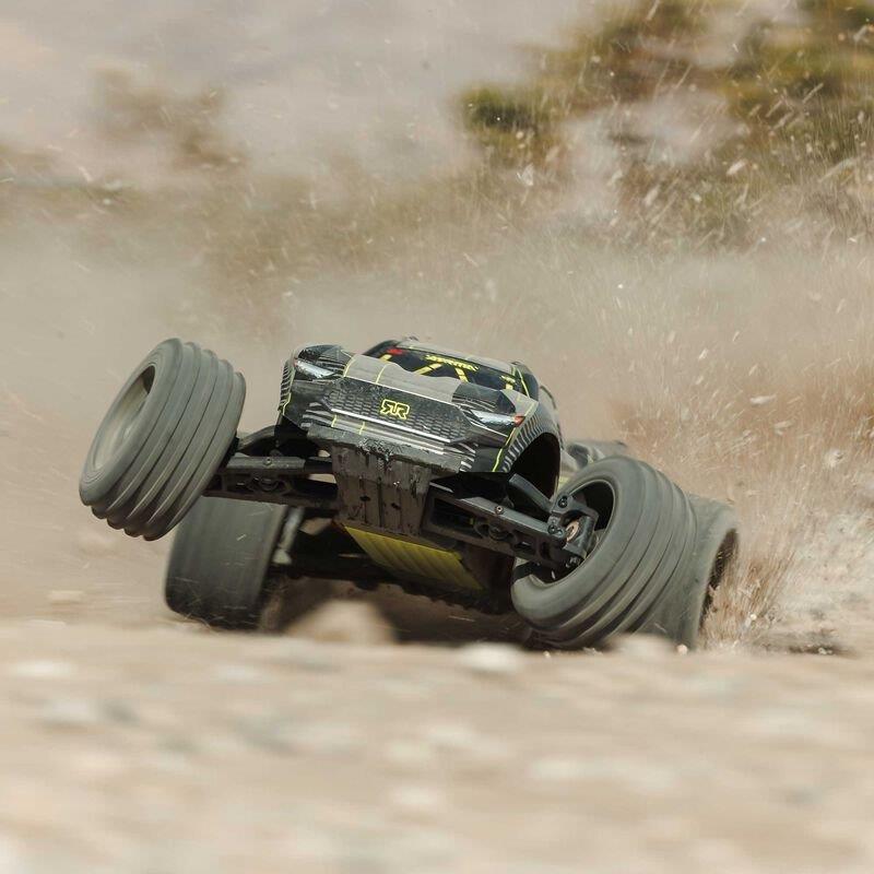 ARRMA 1/10 VORTEKS 223S DSC 2WD RTR Brushless Stadium Truck, Yellow - 4