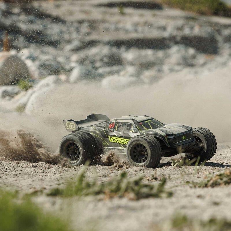 ARRMA 1/10 VORTEKS 223S DSC 2WD RTR Brushless Stadium Truck, Yellow - 6