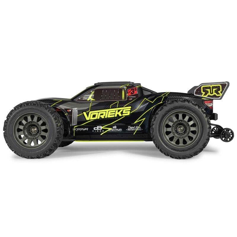ARRMA 1/10 VORTEKS 223S DSC 2WD RTR Brushless Stadium Truck, Yellow - 11