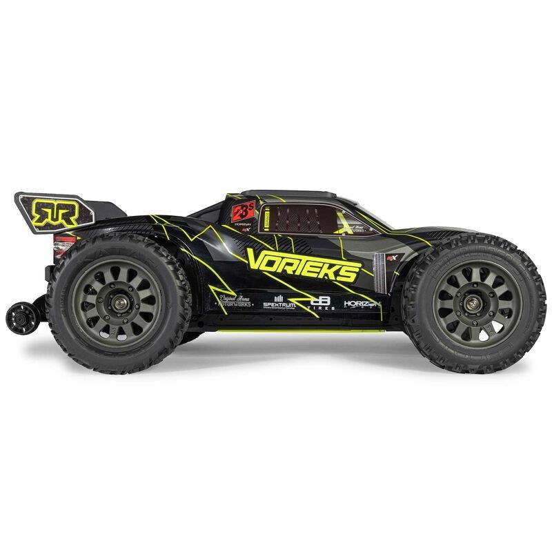 ARRMA 1/10 VORTEKS 223S DSC 2WD RTR Brushless Stadium Truck, Yellow - 17
