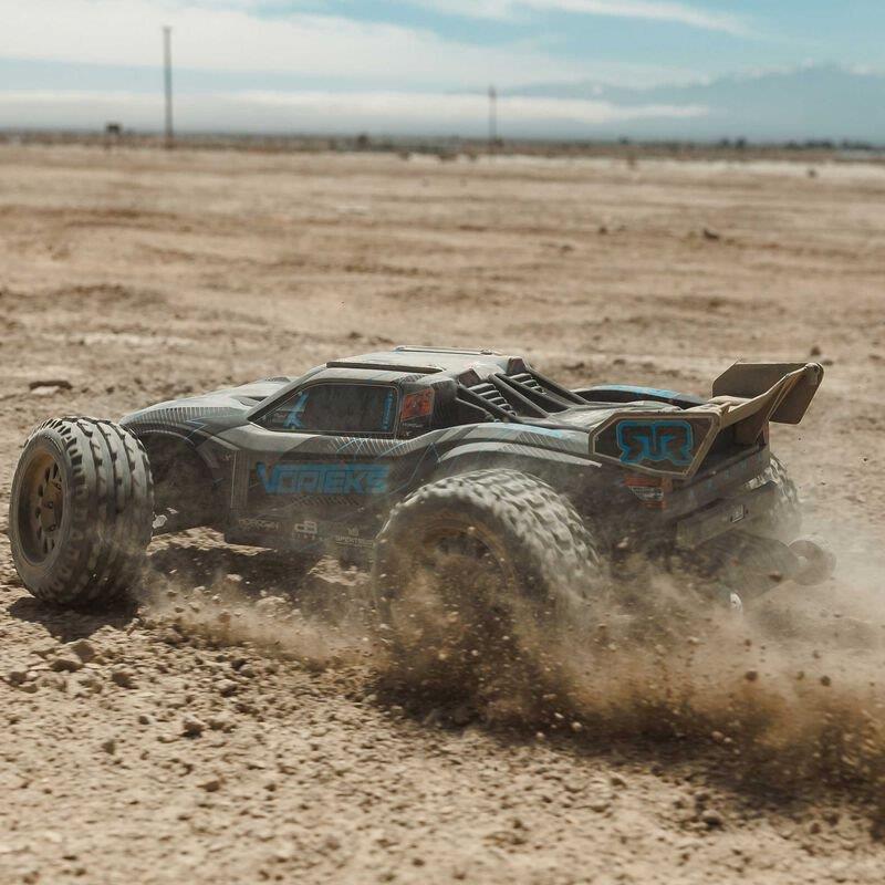 ARRMA 1/10 VORTEKS 223S DSC 2WD RTR Brushless Stadium Truck, Blue - 6