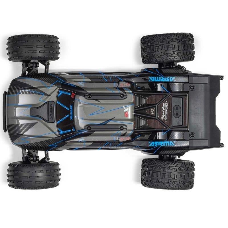 ARRMA 1/10 VORTEKS 223S DSC 2WD RTR Brushless Stadium Truck, Blue - 12