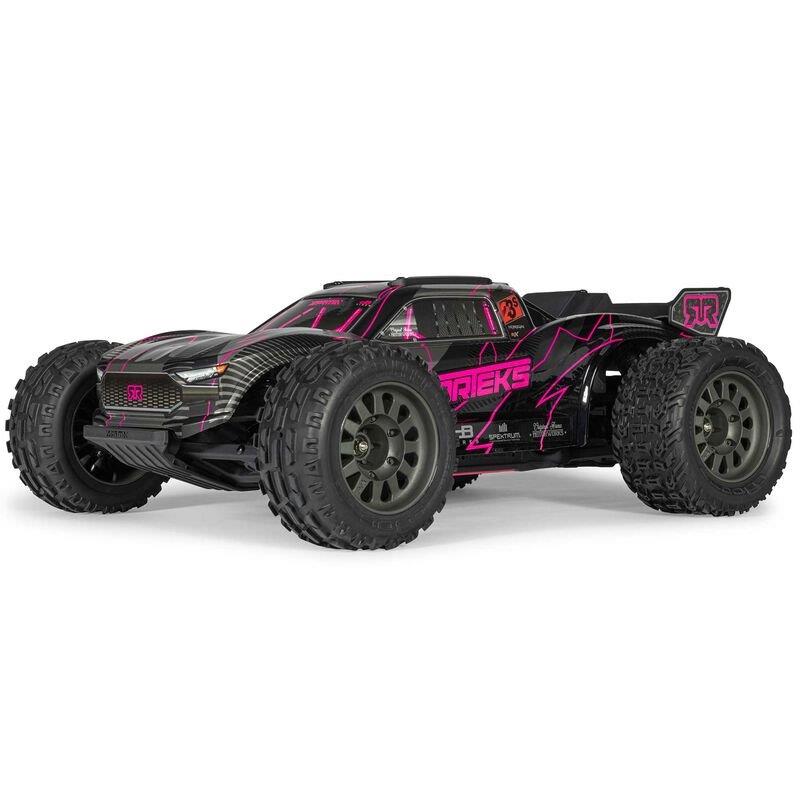 ARRMA 1/10 VORTEKS 223S DSC 2WD RTR Brushless Stadium Truck, Pink - 2