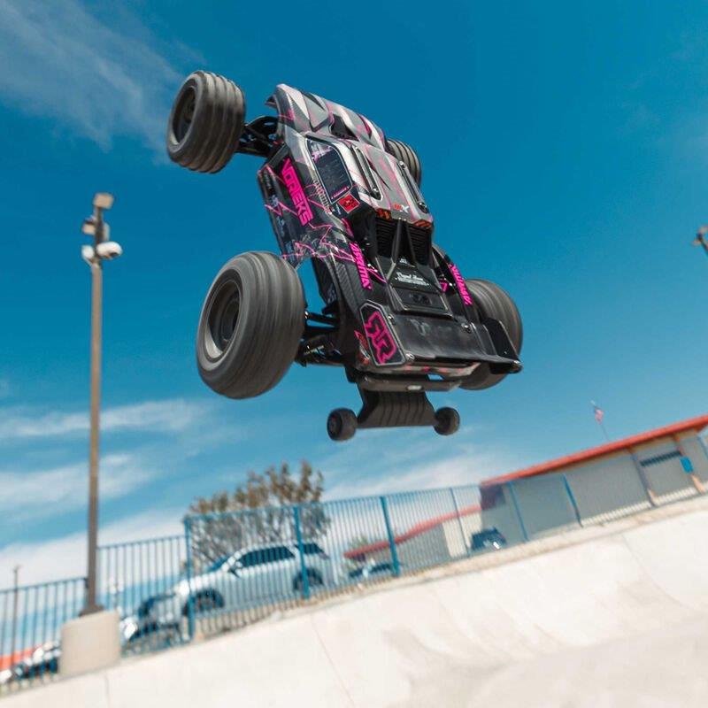 ARRMA 1/10 VORTEKS 223S DSC 2WD RTR Brushless Stadium Truck, Pink