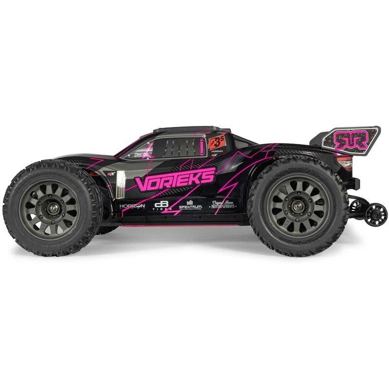 ARRMA 1/10 VORTEKS 223S DSC 2WD RTR Brushless Stadium Truck, Pink - 11