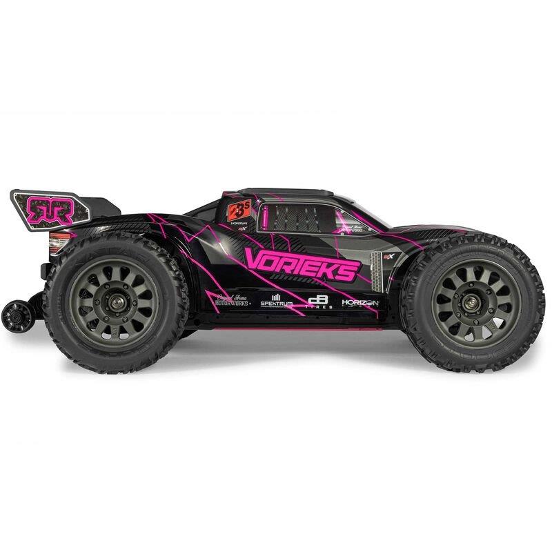 ARRMA 1/10 VORTEKS 223S DSC 2WD RTR Brushless Stadium Truck, Pink - 17