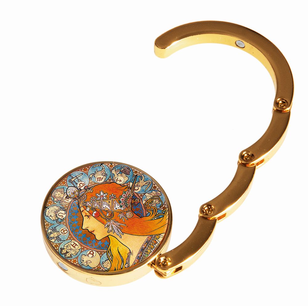 Taskekroge, Art Noveau, Zodiak gold, Borddisplay med 24 stk. TEMA-produkt - 3