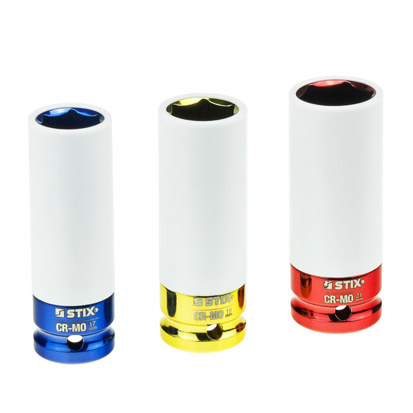 PREMIUM däckhylsa lång 17, 19, 21 mm - 2