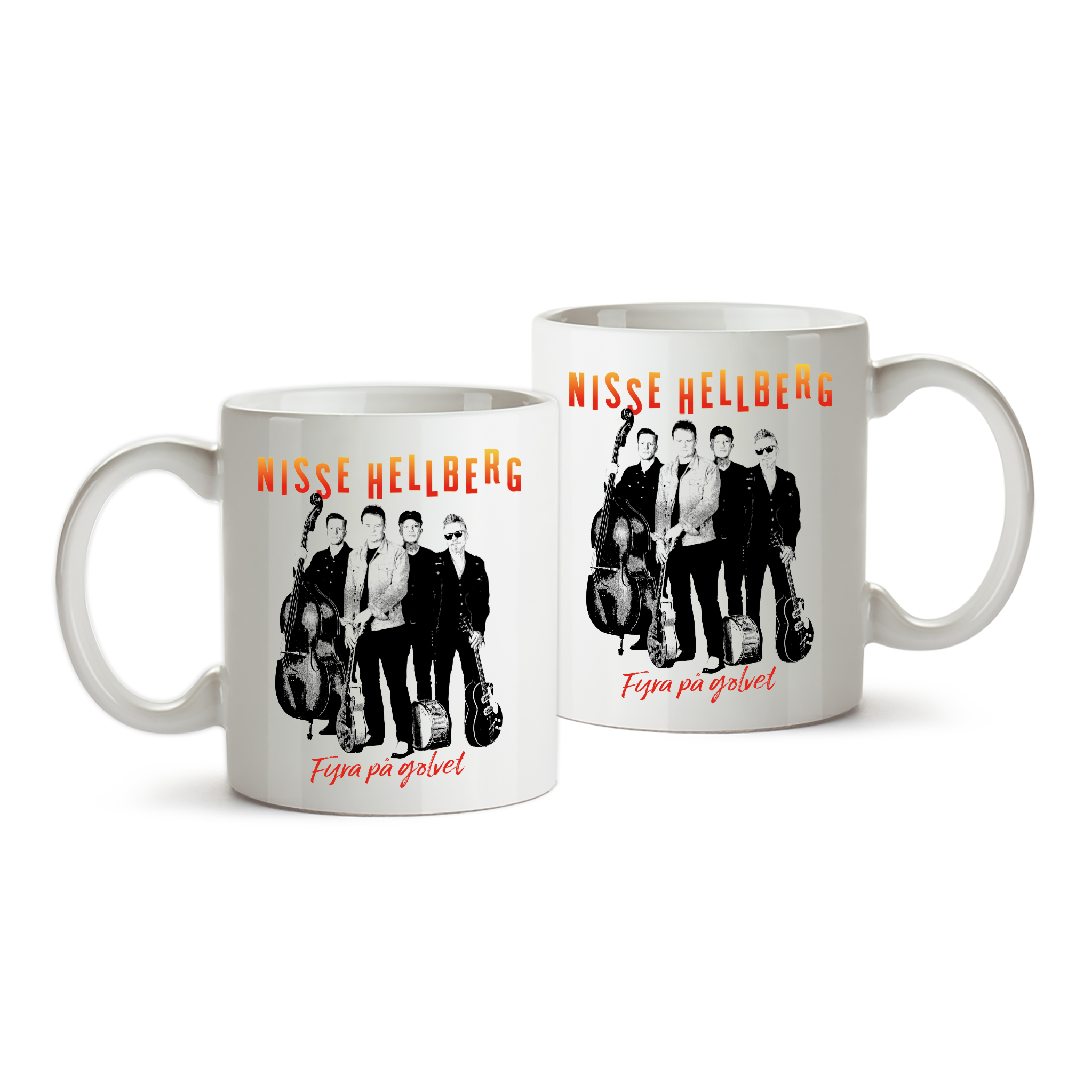 NISSE HELLBERG - MUGG, FYRA PÅ GOLVET (2-PACK)