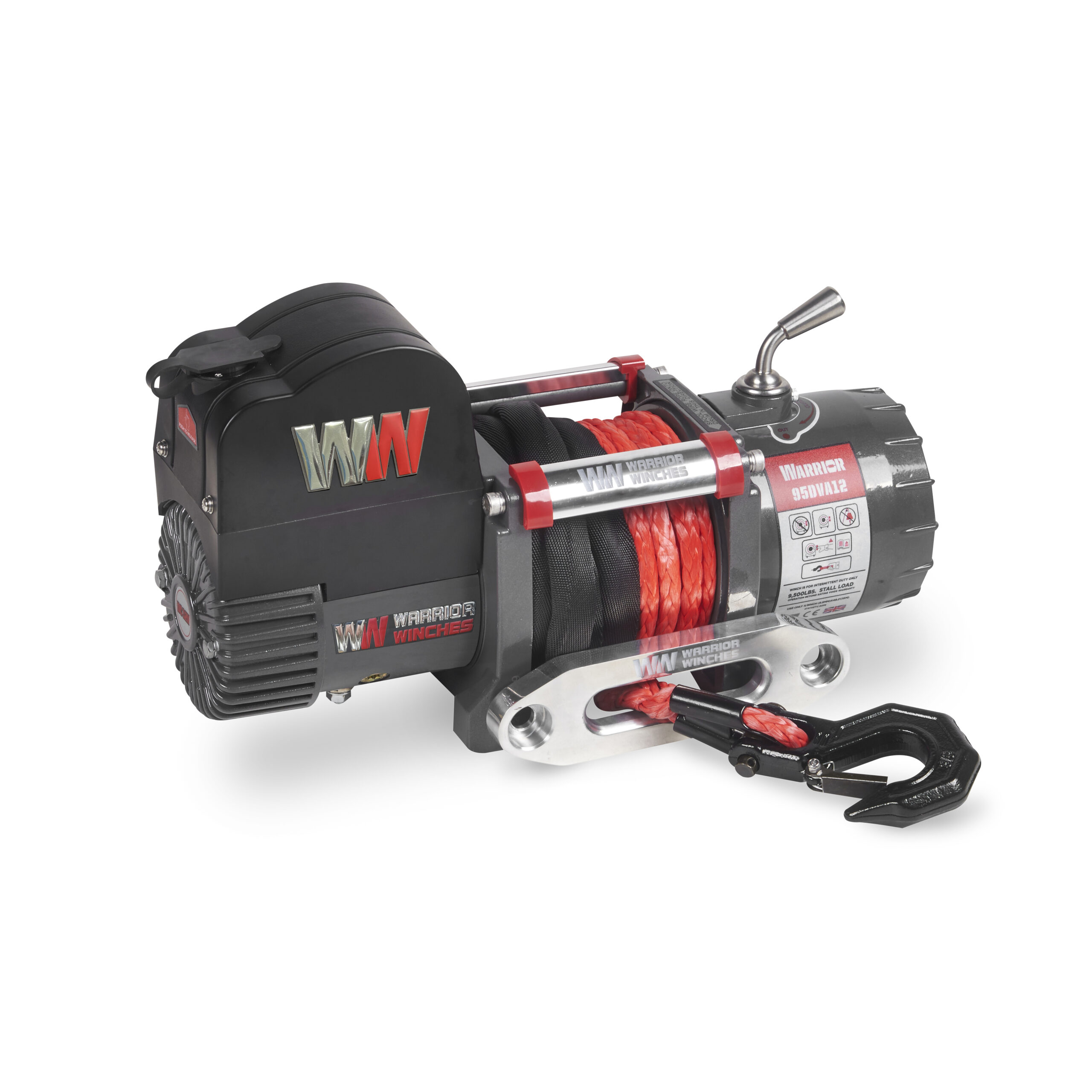 Warrior Samurai 9500 dragvinsch med förkortad trumma / Maxlast: 4309 kg - 3