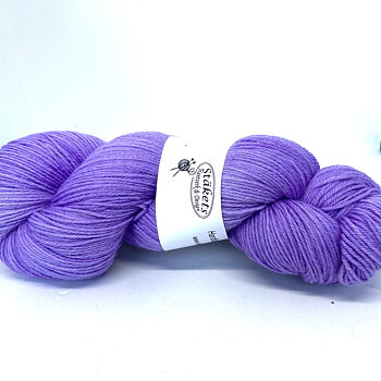 Handfärgad Stäket Sock syrenlila
