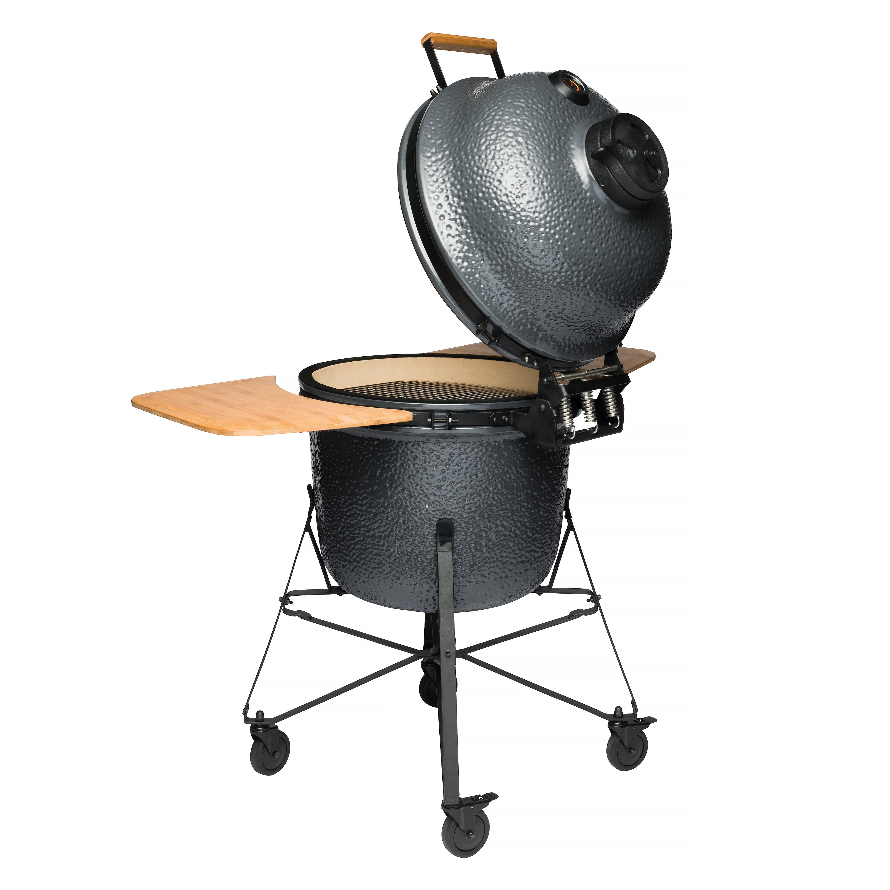 BBQ-grill Keramisk 58 cm, grå - 6