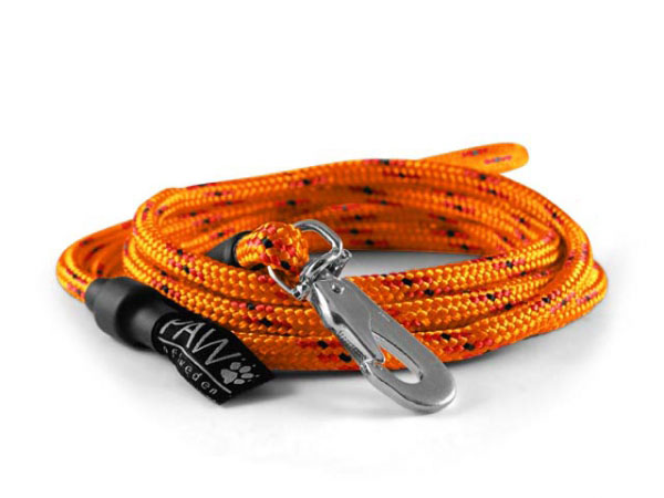 PAW of Sweden Leash with Snap Hook Trial – Orange