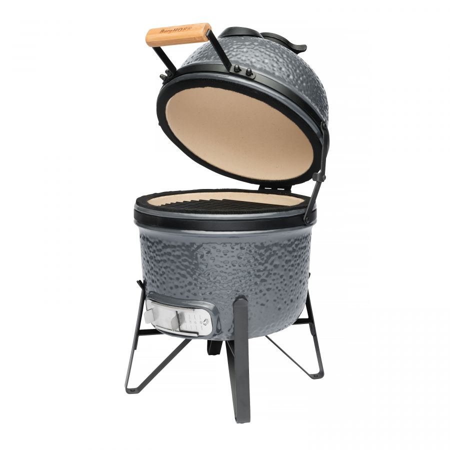 BBQ-grill Keramisk 33 cm, grå - 5