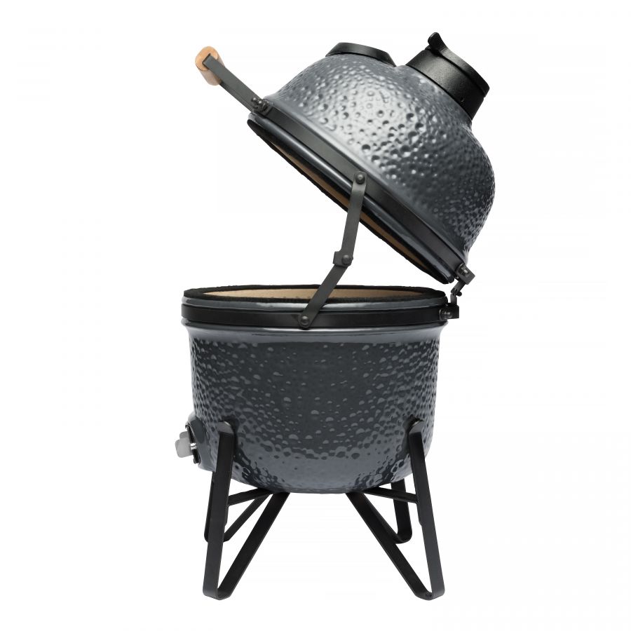 BBQ-grill Keramisk 33 cm, grå - 6