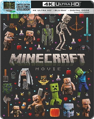 Minecraft Movie - Limited Edition Steelbook (BLU-RAY 4K ULTRA HD + BLU-RAY)