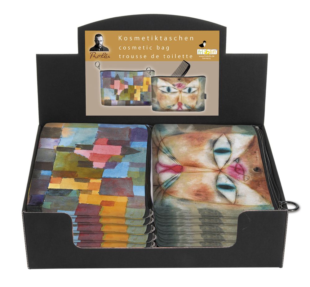 Toilettasker, Lille, Paul Klee, Borddisplay med 12 stk. TEMA-produkt
