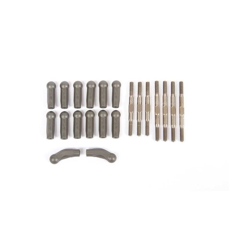 TLR HD Turnbuckle Kit Titanium: 22X-4