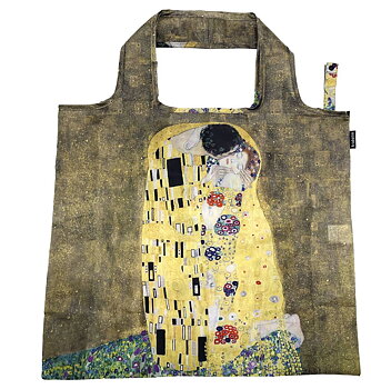 Eco bags, Gustav Klimt, Kyssen, Bordsdisplay 12 st. TEMA-produkt.