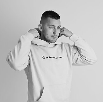 Hoodie "JAG ÄR VERKSTADSKUNG"