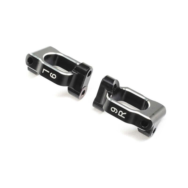 TLR Caster Block Set 9 deg Aluminum: 22X-4