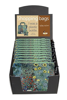Eco bags, Gustav Klimt, Bauerngarten, Bordsdisplay 12 st. TEMA-produkt.