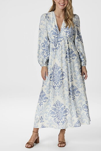 Neo Noir  - Silfi Deco Dress Light Blue