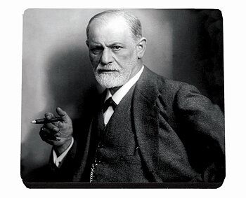 Glasunderlägg MDF, Freud med cigarr, TEMA-produkt