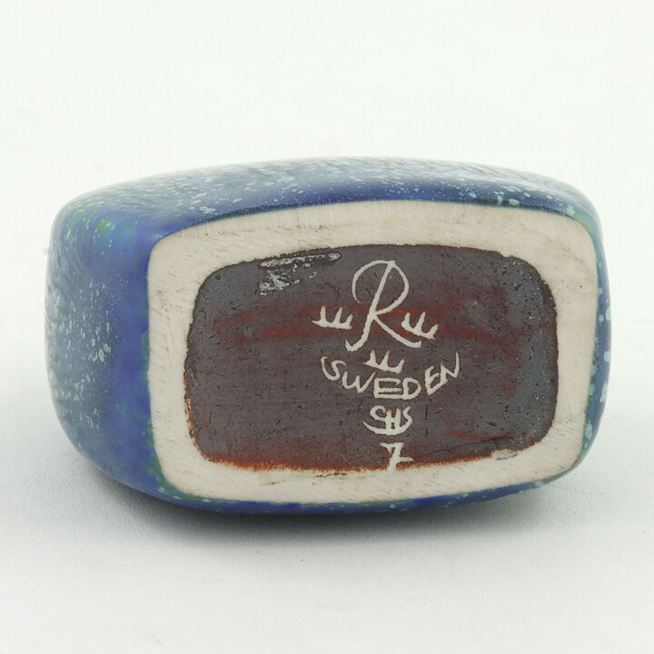 Carl-Harry Stålhane (1950s) Blue Miniature Vase 4 cm (#7)