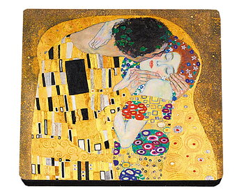 Glasunderlägg MDF, Gustav Klimt, Bordsdisplay 72 st, TEMA-produkt
