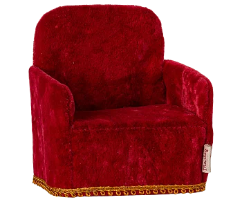 Maileg - Folding chair, Mouse - Red