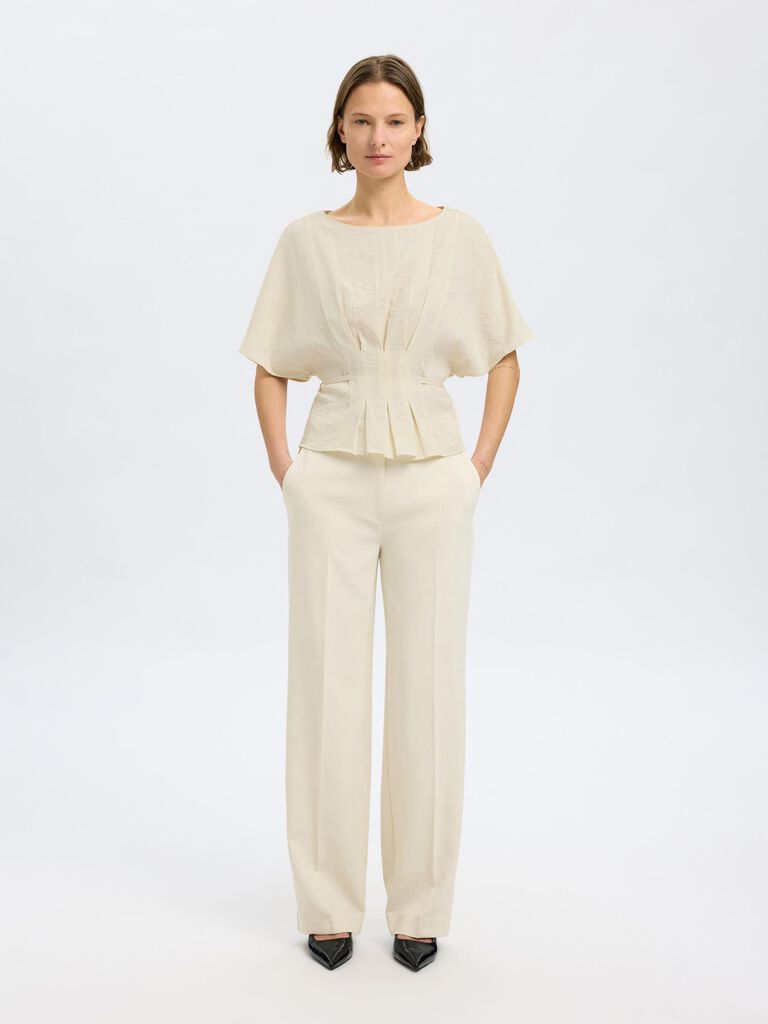 Selected Femme Matilda Pleated Top - 3