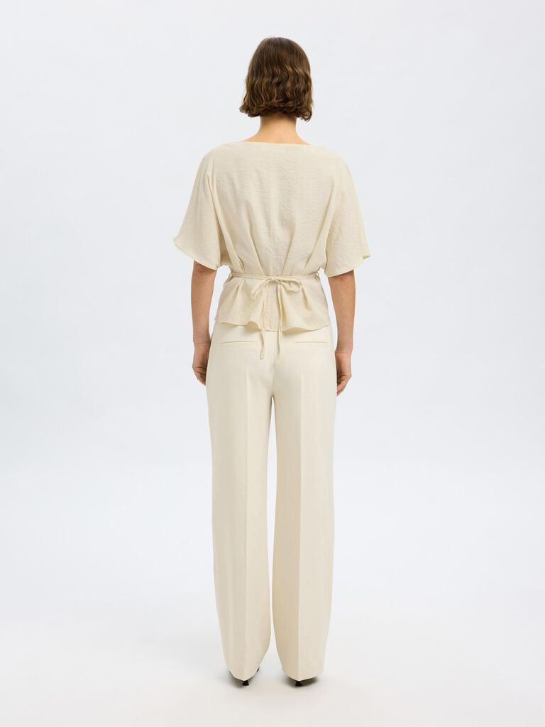 Selected Femme Matilda Pleated Top - 4