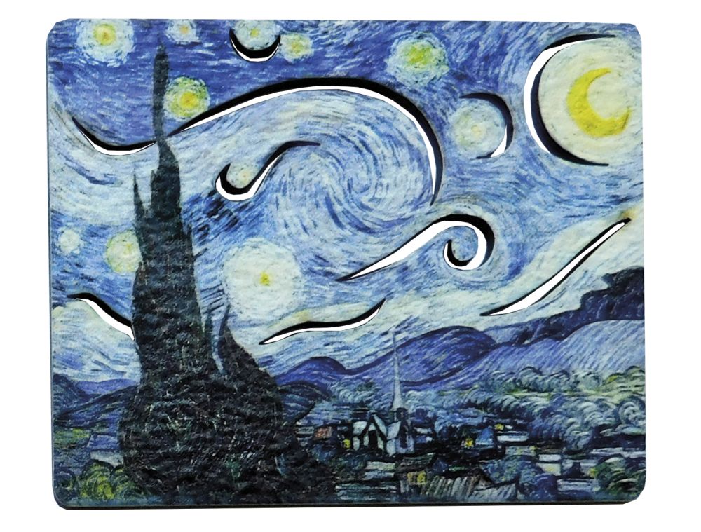 Magneter MDF, Van Gogh, Borddisplay med 64 stk., TEMA-produkt - 7