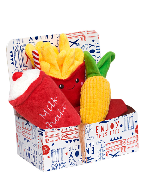 Urban Pup Hundleksak Majs Meal Deal Box 3-Pack