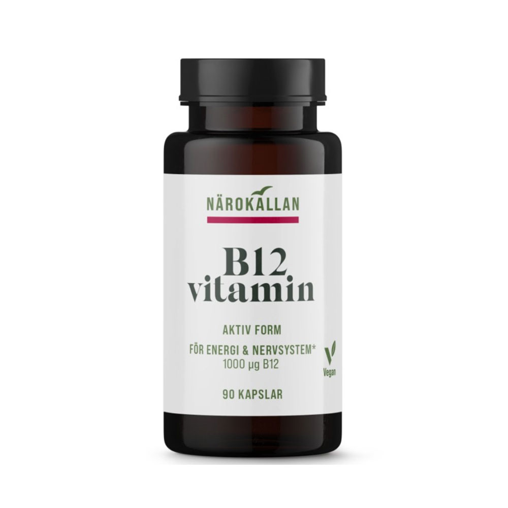 B12 1000 mcg 90 kap Närokällan