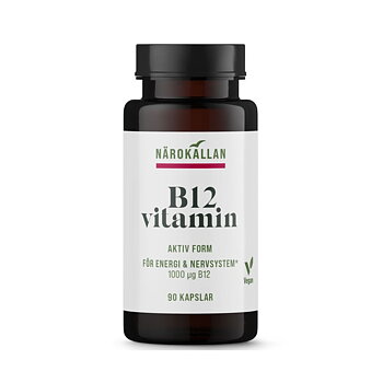 B12 1000 mcg 90 kap Närokällan