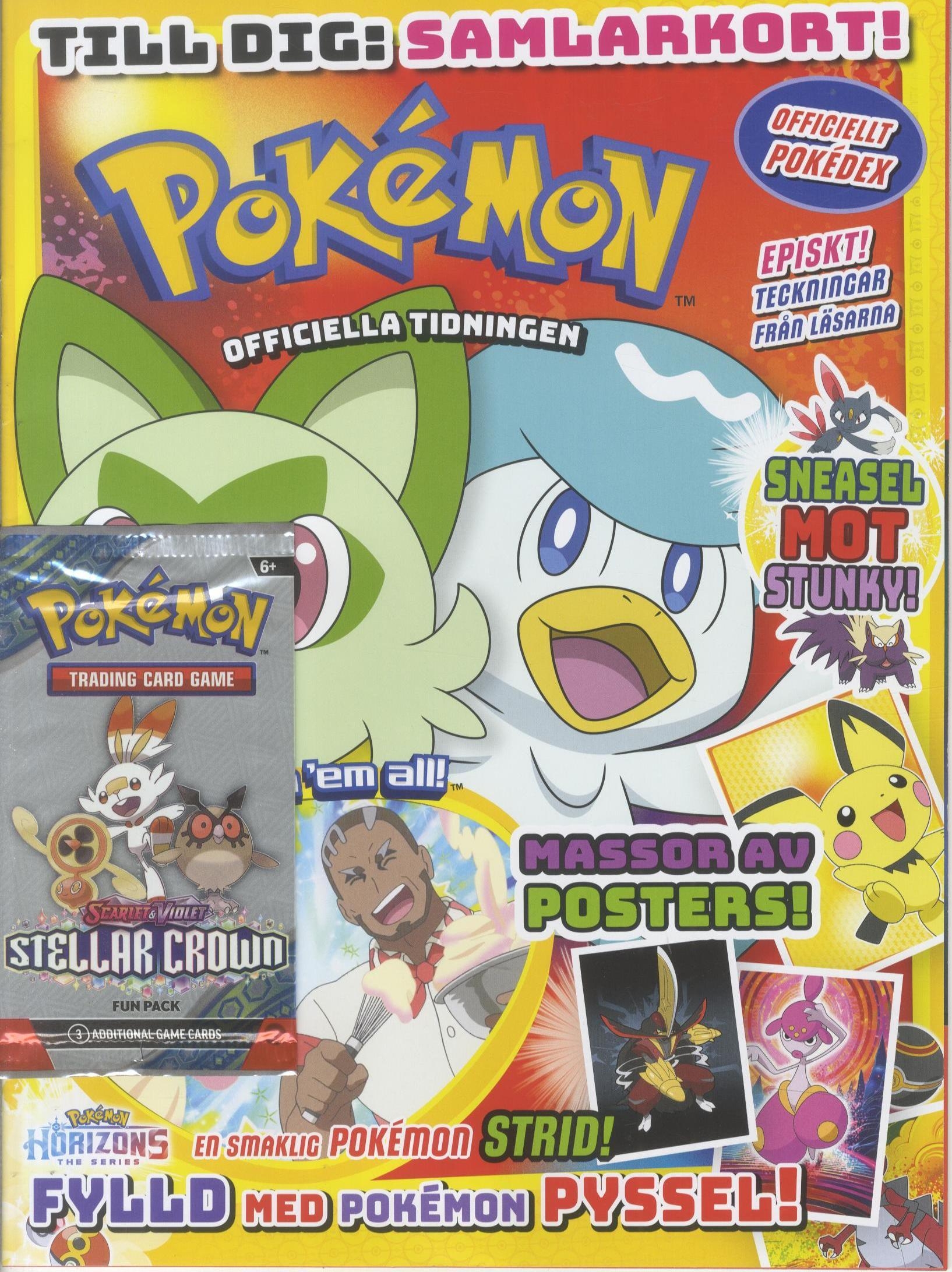 Pokemon magasin nr 4 2025, Extra Scarlet & Violet Stellar Crowd Fun-pack 3 kort