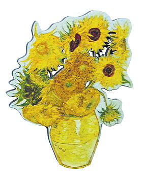 Magnet MDF, Van gogh, Solsikker, TEMA-produkt.