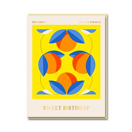 Nectarine Sweet Birthday Card