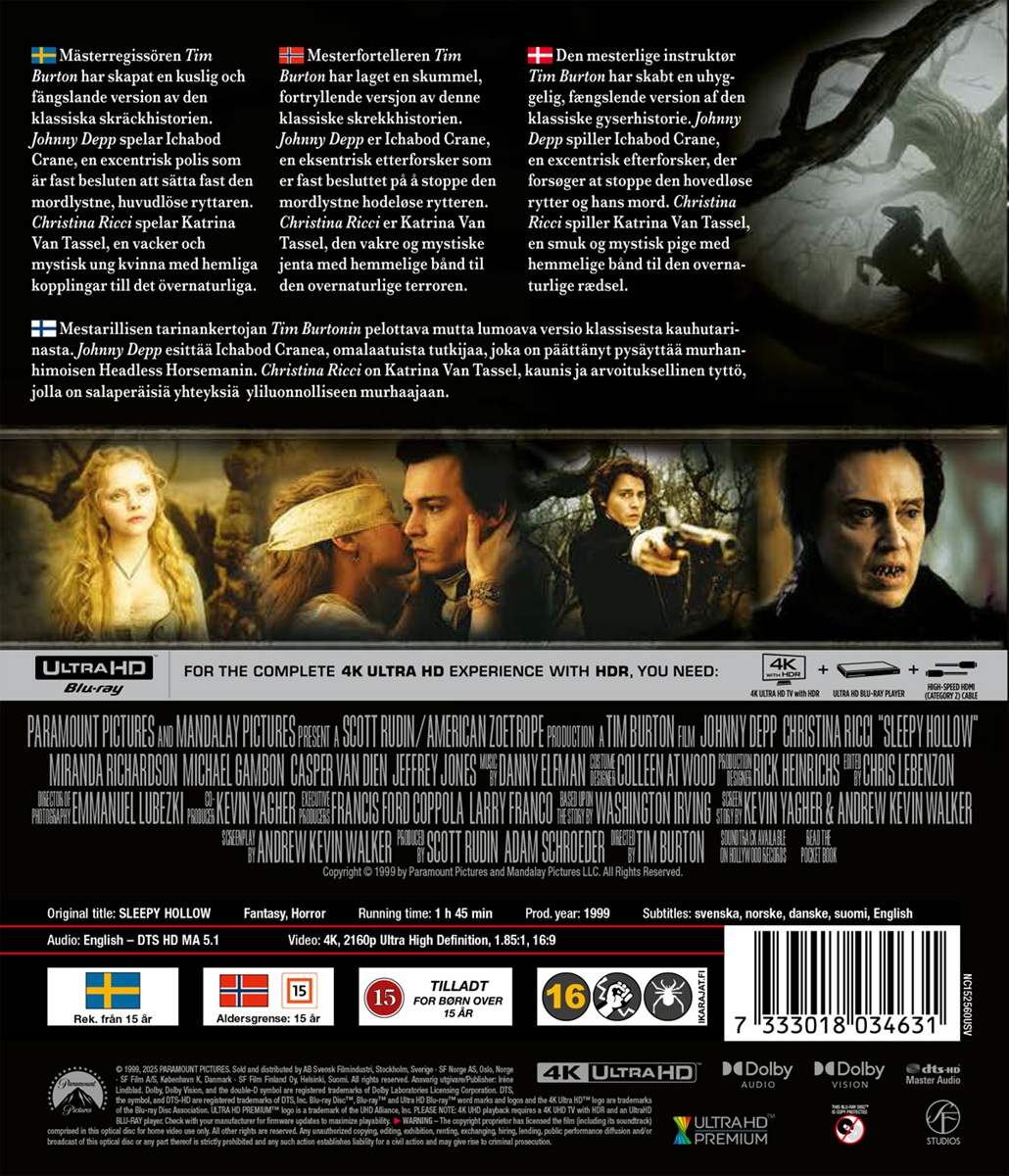 Sleepy Hollow (4K Ultra HD) - 2