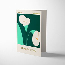 Columbia Road Calla Lily Thinking of You Card