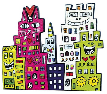 Magneter MDF, James Rizzi, New York Kat, TEMA-produkt