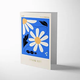 Columbia Road Daisy Thank You Card