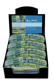 Brilleetuier, Monet, Bro over åkandedammen, Metal,  Borddisplay med 12 stk. TEMA-produkt