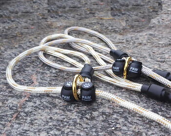 PAW of Sweden Leash Show Golden Collection Stoppers 110 cm – Silver/Gold