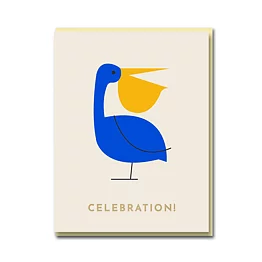 Sparkle And Spin Celebration Pelican Card